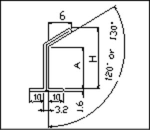 図: 先折れT型桟 CAD1