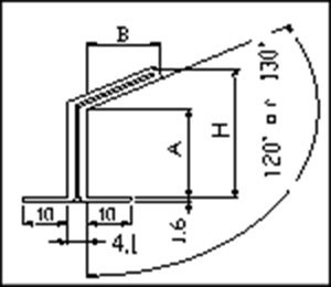 図: 先折れT型桟 CAD2